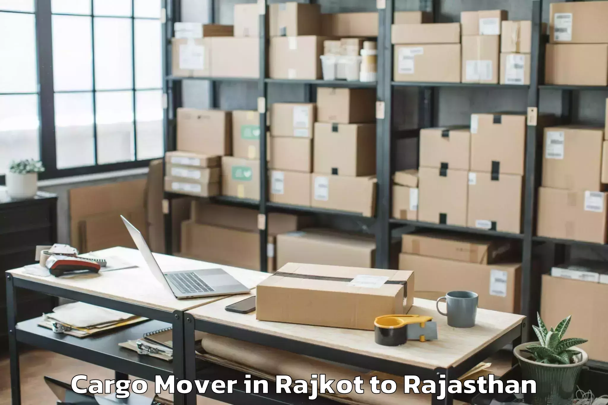 Book Rajkot to Jamwa Ramgarh Cargo Mover